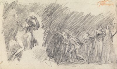 Studie zur Figurenkomposition 5 von George Romney