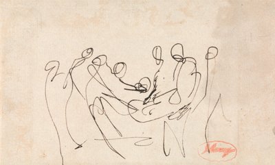 Figuren, die eine andere Figur tragen von George Romney