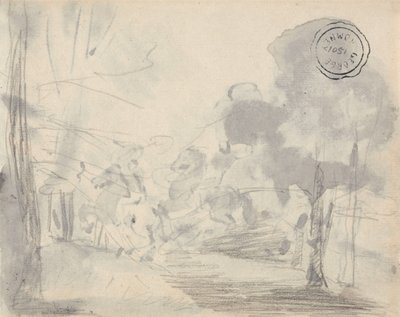 Lichtung mit Bäumen von George Romney