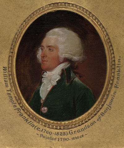 John Flaxman modelliert die Büste von William Hayley von George Romney