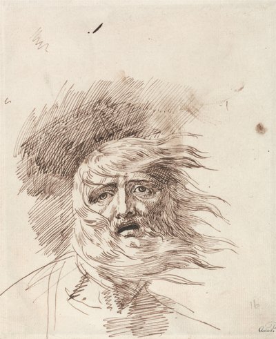 König Lear im Sturm von George Romney