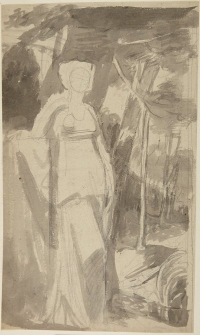 Porträtstudie von Miss Francis Woodley von George Romney