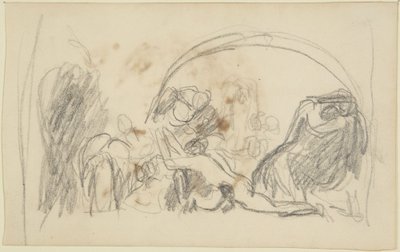 Skizze für Howard besucht Gefängnisse von George Romney