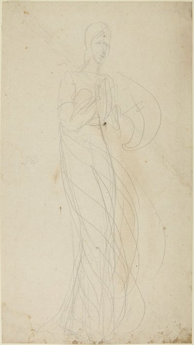 Stehende weibliche Figur von George Romney