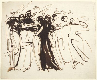 Stehende Figuren versammelt von George Romney