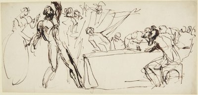 Studie von Banquos Geist aus der Bankettszene in Macbeth von George Romney