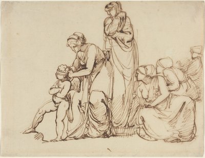 Die Binde von Amor von George Romney