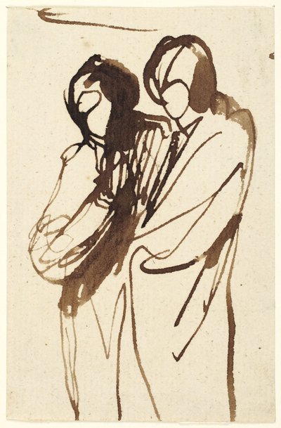 Zwei stehende Figuren von George Romney