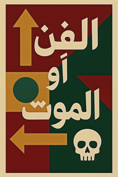 Art or Die-Arabic, 2024 von George Rosaly