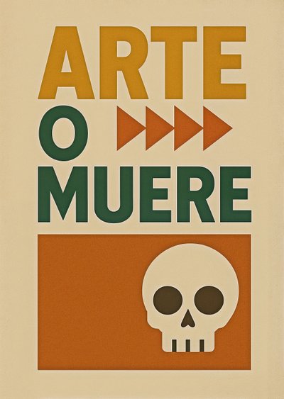 Kunst oder Sterben-Spanisch alt 2, 2024 von George Rosaly