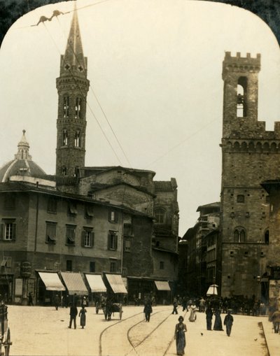 Piazza San Firenze, Florenz, Italien, ca. 1909 von George Rose