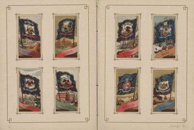 Flaggen aller Nationen und der Vereinigten Staaten von Amerika - Seiten 31 und 32, 1887 von George S. and Sons Harris