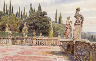Italienische Gärten: Villa Palmieri, Flora und Pomona von George Samuel Elgood