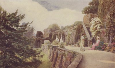 Die Untere Terrasse, Berkeley Castle von George Samuel Elgood
