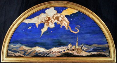 Der Drache überquert Reisende von George Sheringham