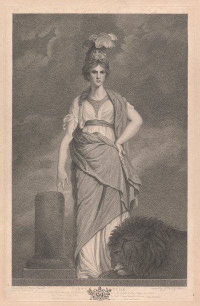 Westfenster der Kapelle, New College Oxford: Die Tugenden - Tapferkeit von George Siegmund Facius