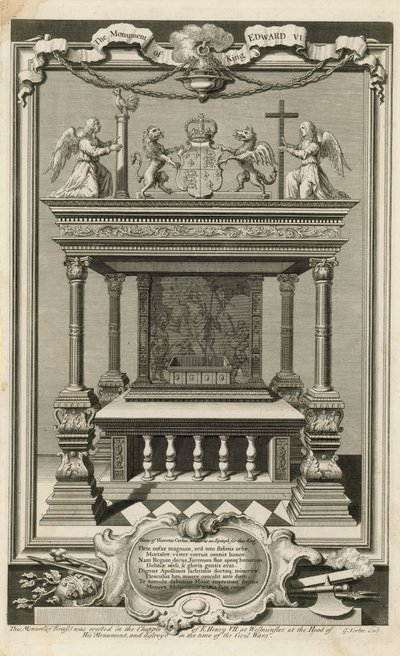 Das Denkmal von König Edward VI. von George Vertue