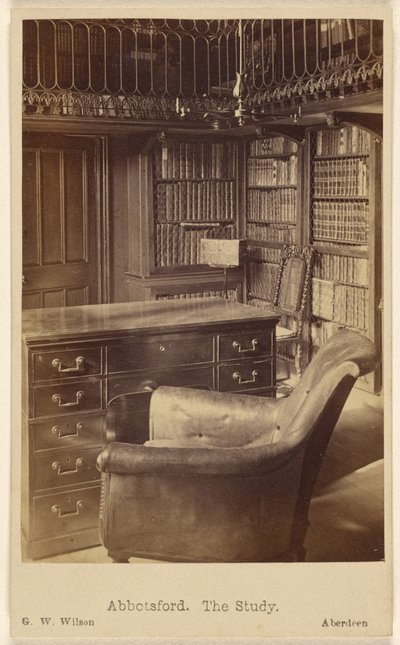 Abbotsford. Das Arbeitszimmer. von George Washington Wilson
