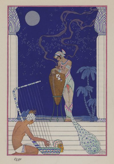 Die Romanze des Parfüms: Altes Ägypten von Georges (after) Barbier