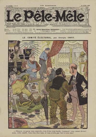 Das Wahlkomitee (Illustration für Le Pele-Mele, 1906) von Georges Antonin Henri Mory