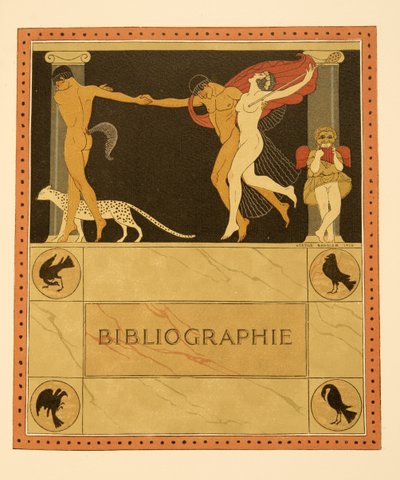 Illustration aus Les Chansons de Bilitis, von Pierre Louys, veröffentlicht 1922 von Georges Barbier