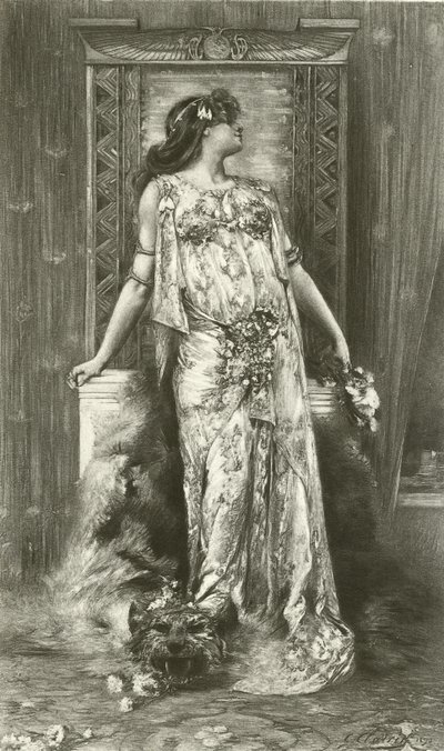 Sarah Bernhardt als Cleopatra von Georges Clairin