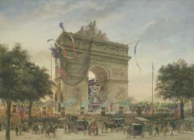 Das Begräbnis von Victor Hugo (1802-85) 1885 von Georges Francois Guiaud