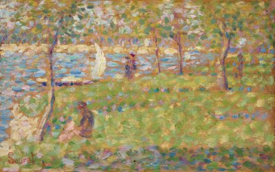 Studie für La Grande Jatte, 1884-1885 von Georges Pierre Seurat