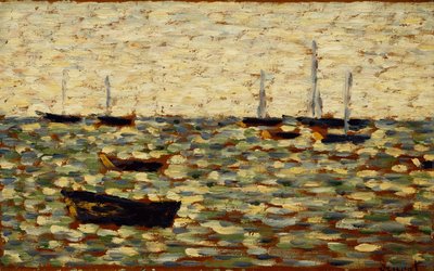 Das Meer bei Grandcamp, 1885 von Georges Pierre Seurat
