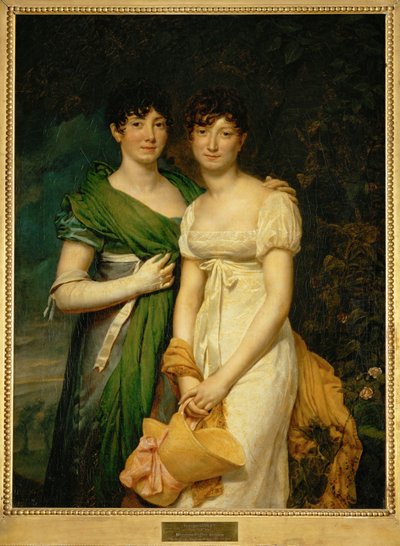 Mesdemoiselles Molien, Nichten des Grafen Molien, Finanzminister von Napoleon I von Georges Rouget