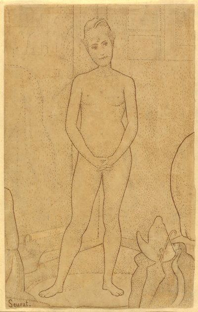 Studie nach "Die Modelle" von Georges Seurat