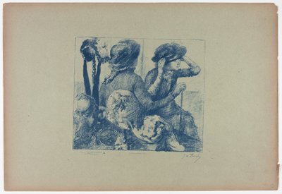 Frauen in einem Hutladen von Georges William Thornley