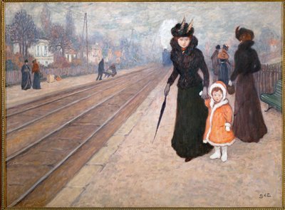 Ein Vorortbahnhof von Georges d