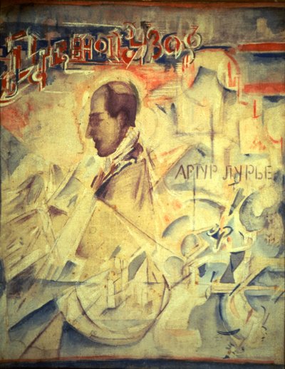 Das Agenda. Porträt des Komponisten Arthur Lourié 1891-1966, 1918 von Georgy Bogdanovich Yakulov