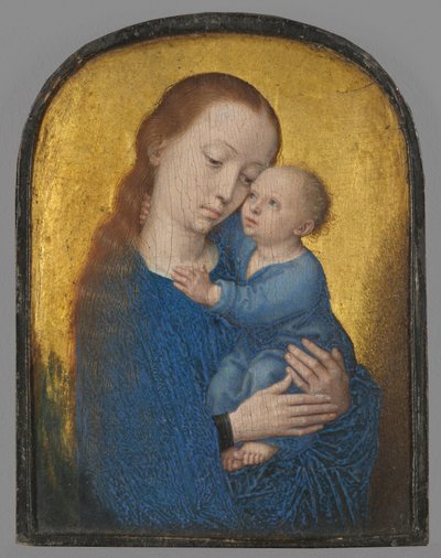 Teil eines Diptychons: Maria mit dem Kind von Gerard David
