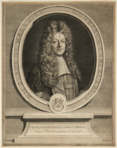 Nicholaus de Malézieu von Gérard Edelinck