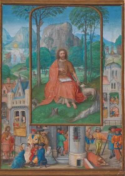Manuskriptillumination mit Szenen aus dem Leben des Heiligen Johannes des Täufers, ca. 1515 von Gerard Horenbout