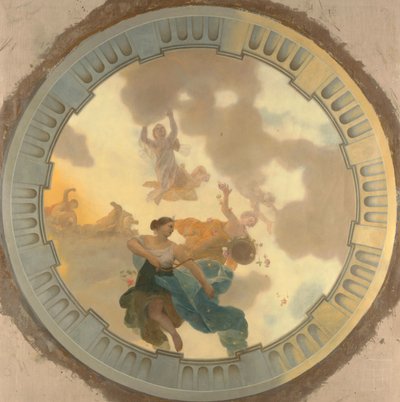 Teil (Mittelteil) eines Deckengemäldes mit der Hauptdarstellung Diana und ihre Gefährtinnen von Gerard de Lairesse