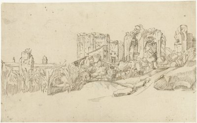 Ruinen der Thermen des Trajan von Gerard ter Borch (II)