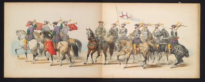Maskerade van de Leidse studenten, 1855 (plaat 6) von Gerardus Johannes Bos