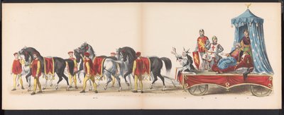 Maskerade der Leidener Studenten, 1870 (Gecostumeerde optogt gehouden door de leden van het Leidsche studentencorps den 7den Junij 1870, ter viering van den 295sten verjaardag der Leidsche Hoogeschool) von Gerardus Johannes Bos