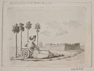 Liegende Frau bei der Festung von Gerhard Ludvig Lahde