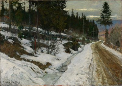 Winter in Nittedal von Gerhard Munthe