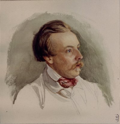 Porträt des Malers Alexander von Kotzebue 1815-1889, 1840er Jahre von Gerhard Wilhelm Reutern von