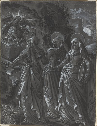 Die drei Frauen am Grab (recto) von German 16th Century