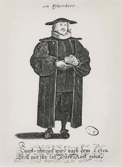 Ein protestantischer Pastor am Ende des 17. Jahrhunderts von German School