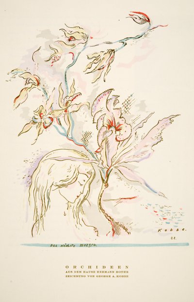 Werbung Orchideen aus dem Hause Hermann Roth, aus Styl, veröffentlicht 1922 von German School