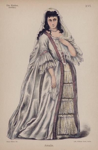 Amalie, aus Die Räuber von Friedrich Schiller von German School