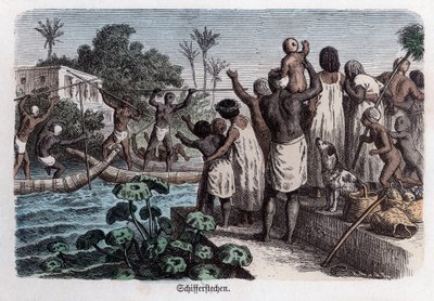 Alte Geschichte. Ägypten. Wasserspiele (Gravur) von German School