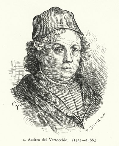 Andrea del Verrocchio, italienischer Renaissance-Maler, Bildhauer und Goldschmied von German School